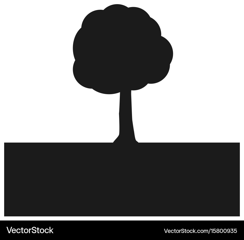 A simple tree vector image