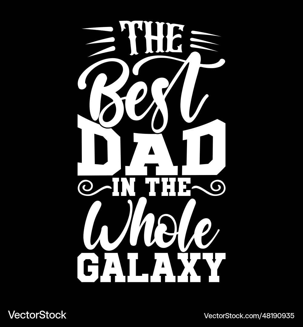 Bester Vater im gesamten Galaxis-Grafik-Shirt Bester Vater im gesamten Galaxis-Grafik-Shirt vektorbild