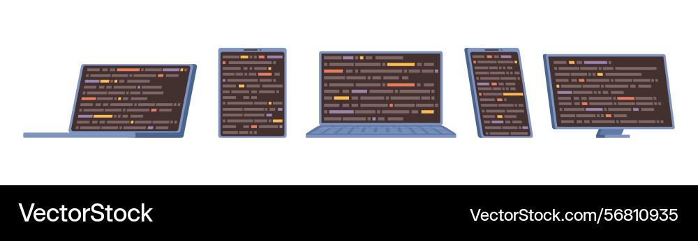 Coding-Programme für die Gerätesoftwaretechnik Coding-Programme für die Gerätesoftwaretechnik vektorbild