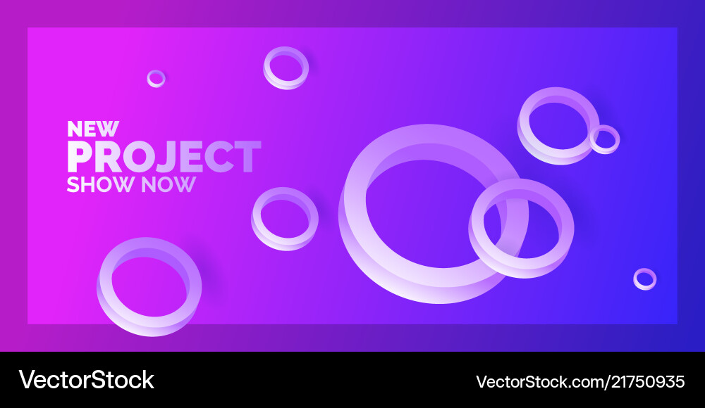 Modern abstract background template with circles Vector Image