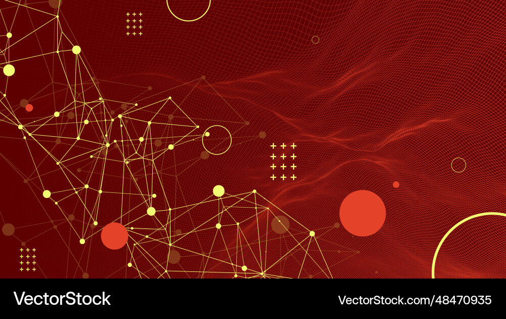 Template for science and technology presentation Template for science and technology presentation vector image