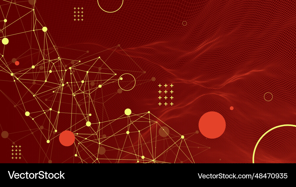 Template for science and technology presentation vector image