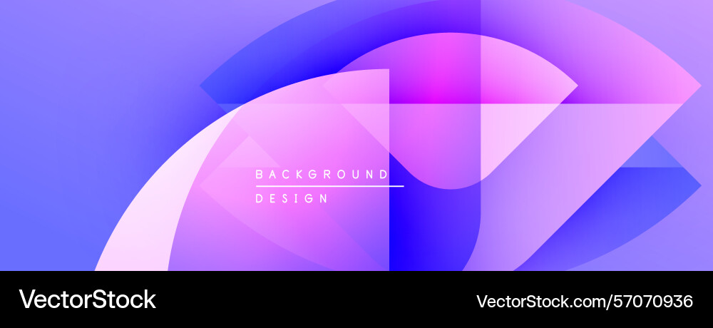 Abstract background features overlapping rounded Vector Image
