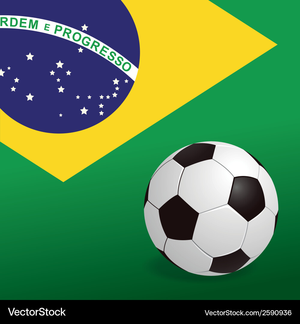 Abstract background with a brazil allusive objects Vector Image
