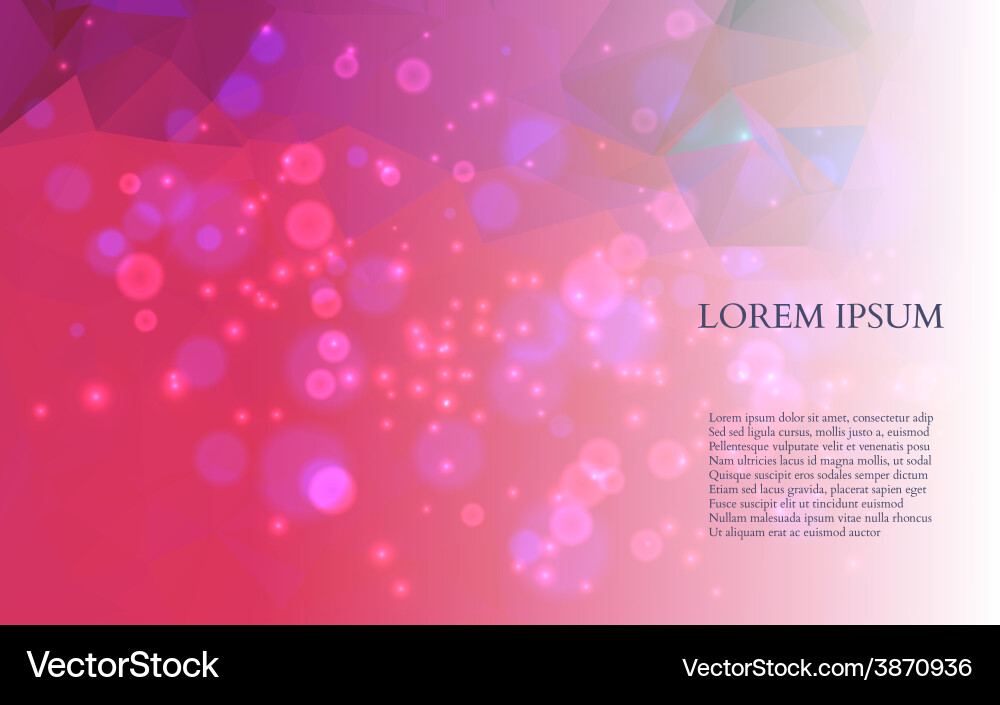 Abstract colorful triangles background vector image