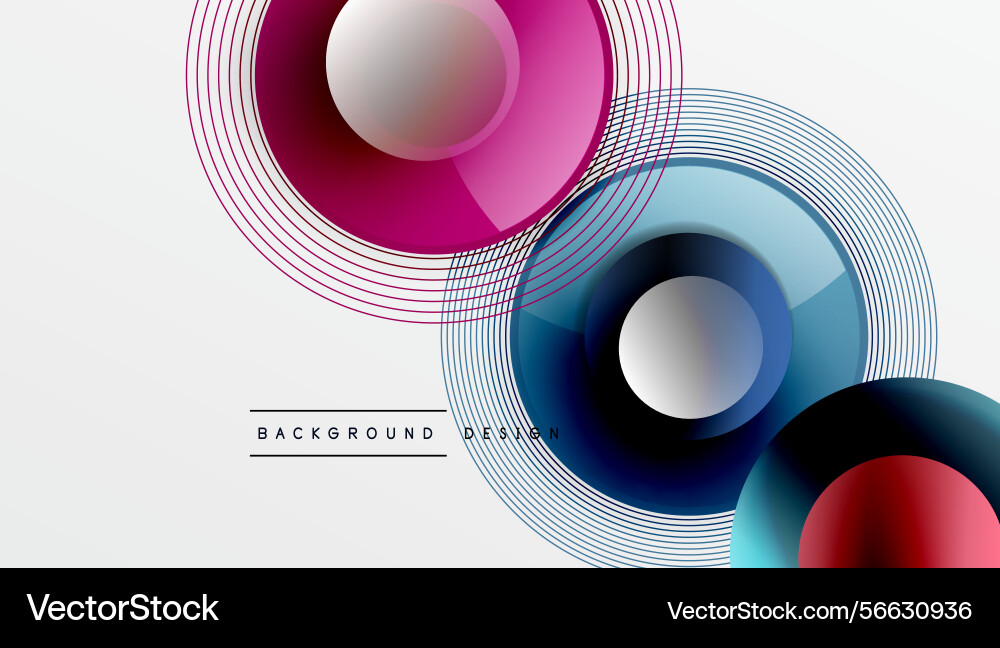 Abstract design features overlapping circles Abstract design features overlapping circles vector image