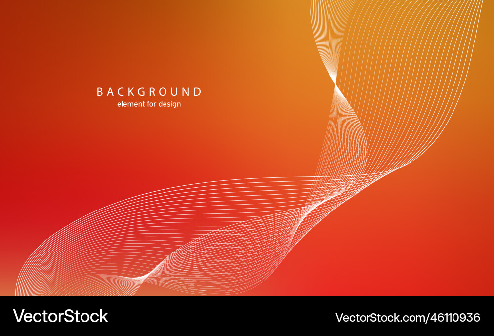 Abstract gradient background wave element Vector Image