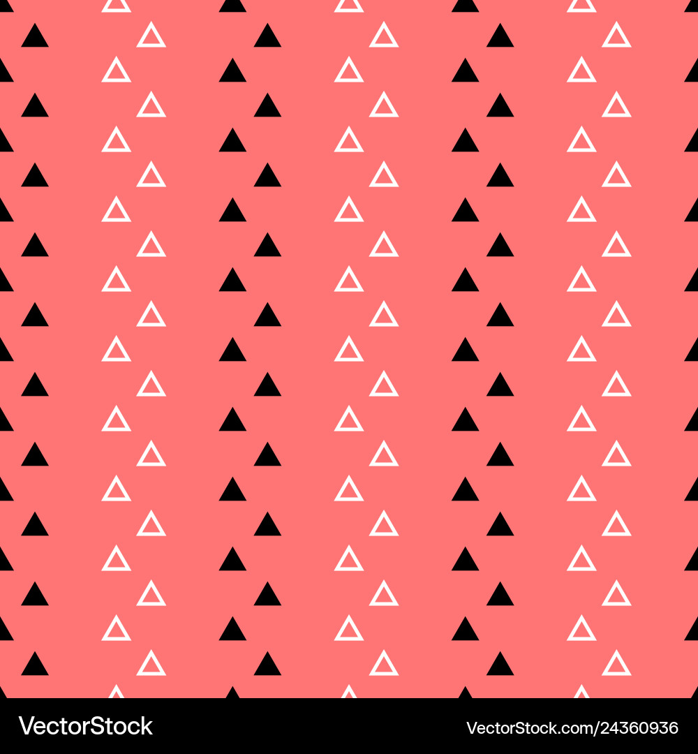 Abstract seamless pattern of triangles Vector Image