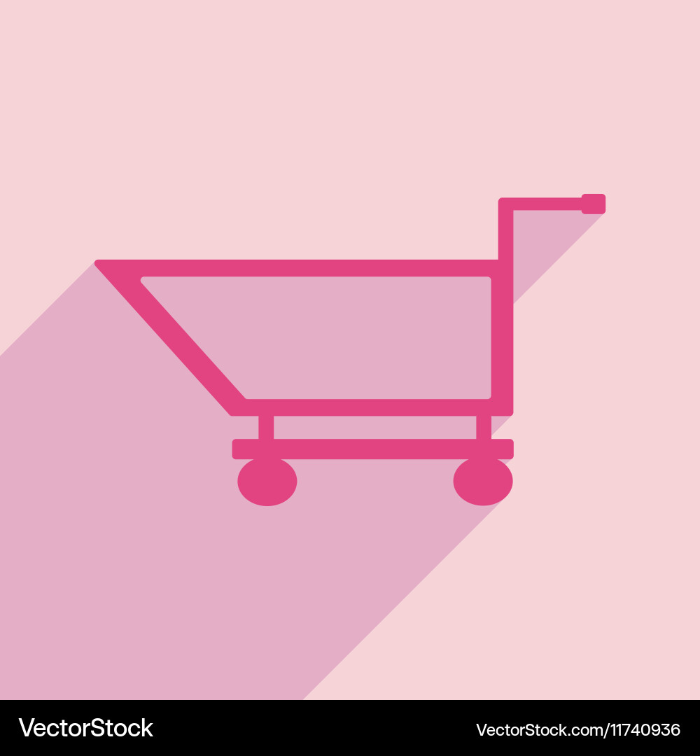 Flat with shadow icon and mobile application Vector Image