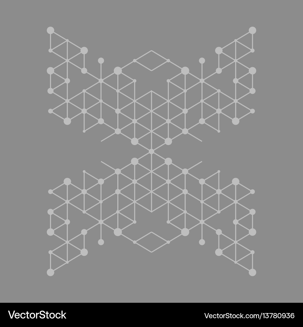 Geometric Cube Mesh Background vector image