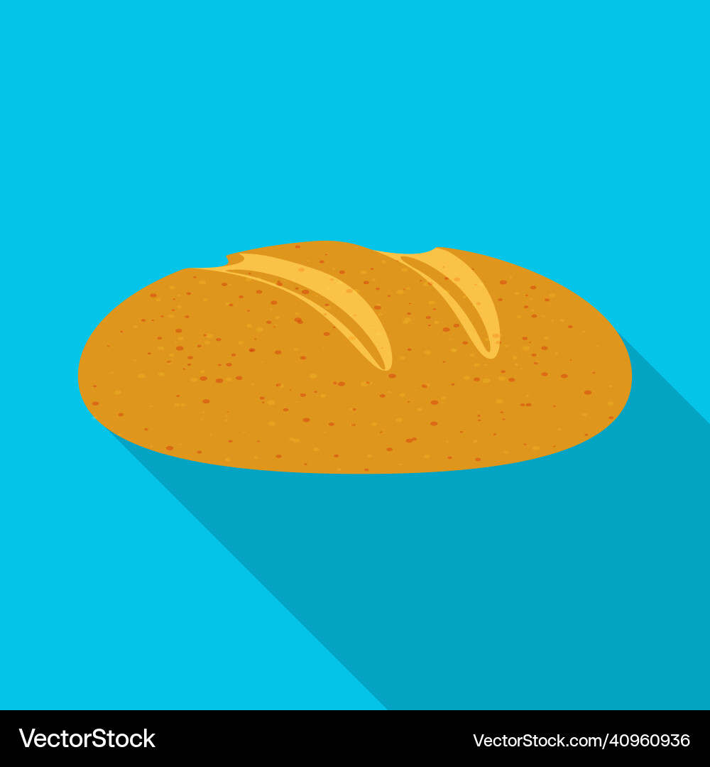 Isolated object of bread and loaf icon set Vector Image