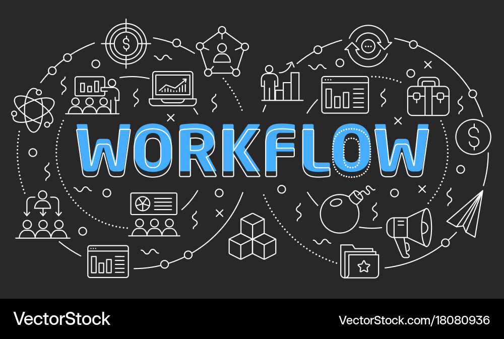 Linear slide for the presentation vector image