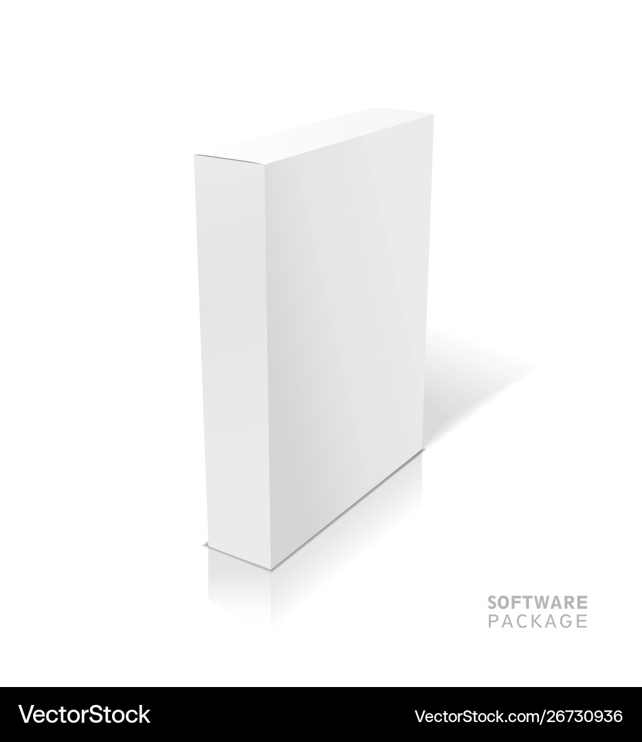 Realistische weiß geöffnete leere Box Realistische weiß geöffnete leere Box vektorbild