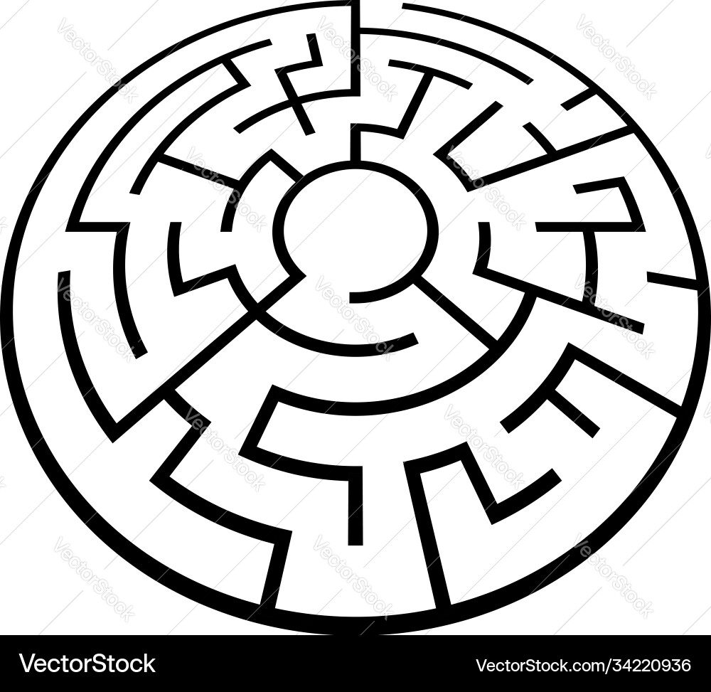 Solvable 3d maze labyrinth puzzle game Solvable 3d maze labyrinth puzzle game Vector Image