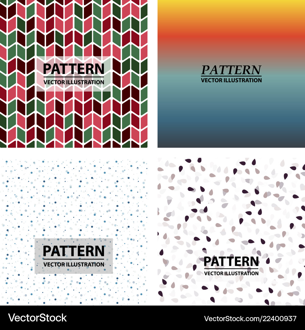 Abstract Pattern Set vector image