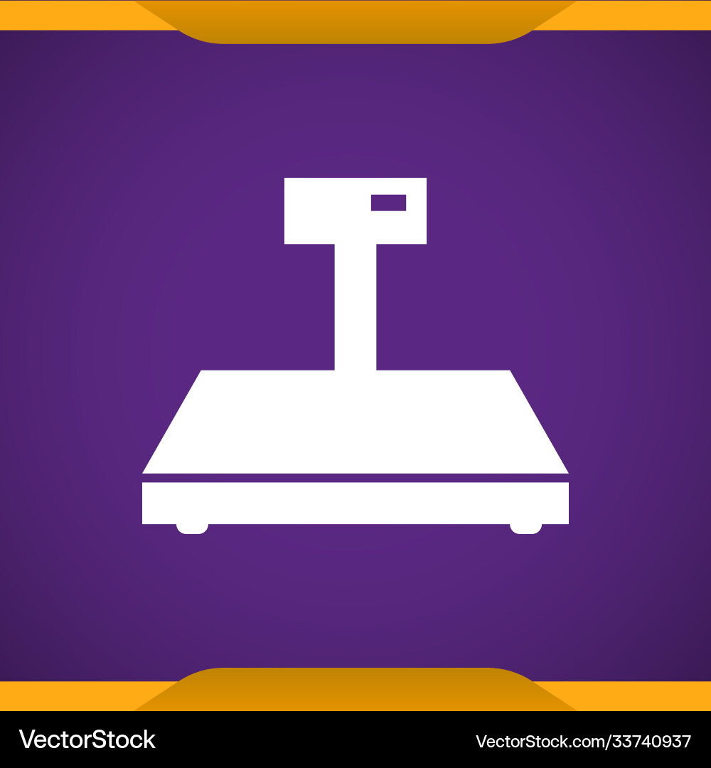 Digital weigher icon for web and mobile Vector Image