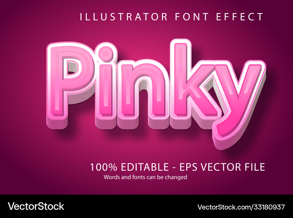 Editable text style effect typography template Editable text style effect typography template Vector Image