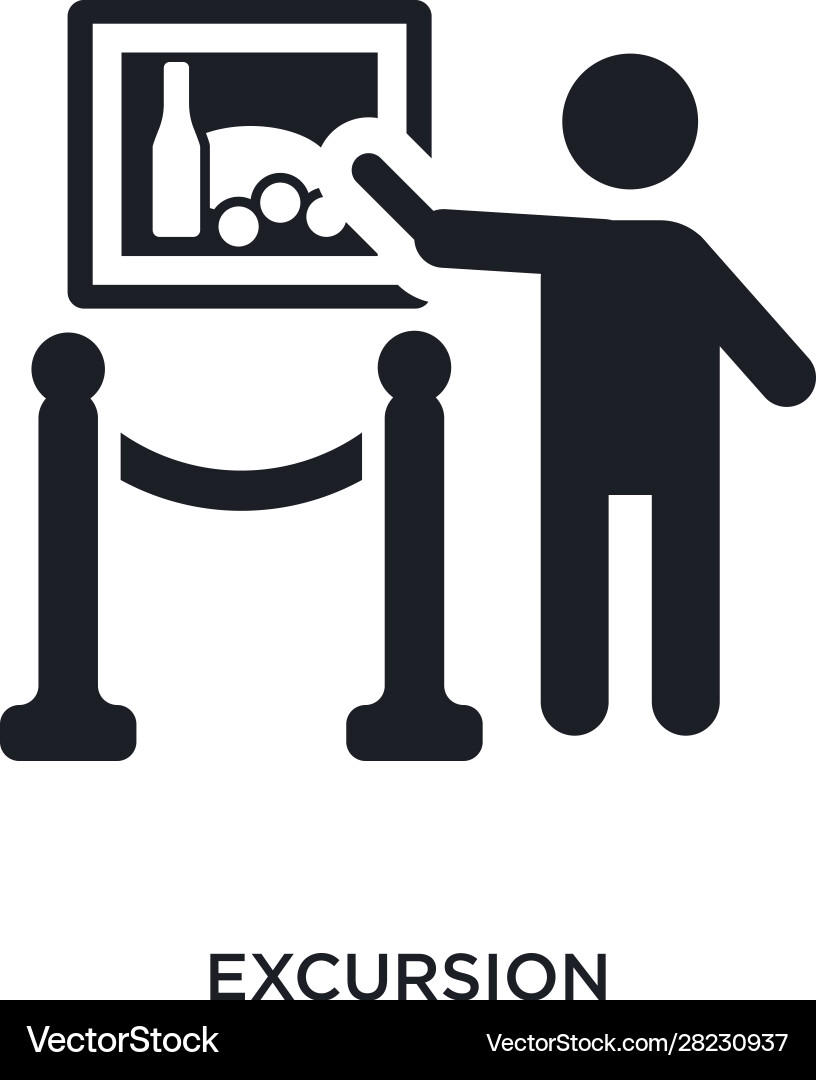 Excursion isolated icon simple element from Excursion isolated icon simple element from vector image