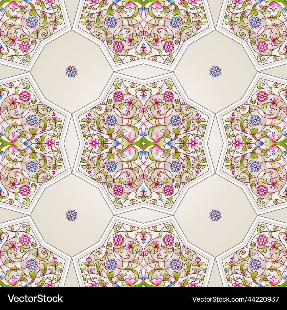 Seamless pattern in eastern style Seamless pattern in eastern style vector image