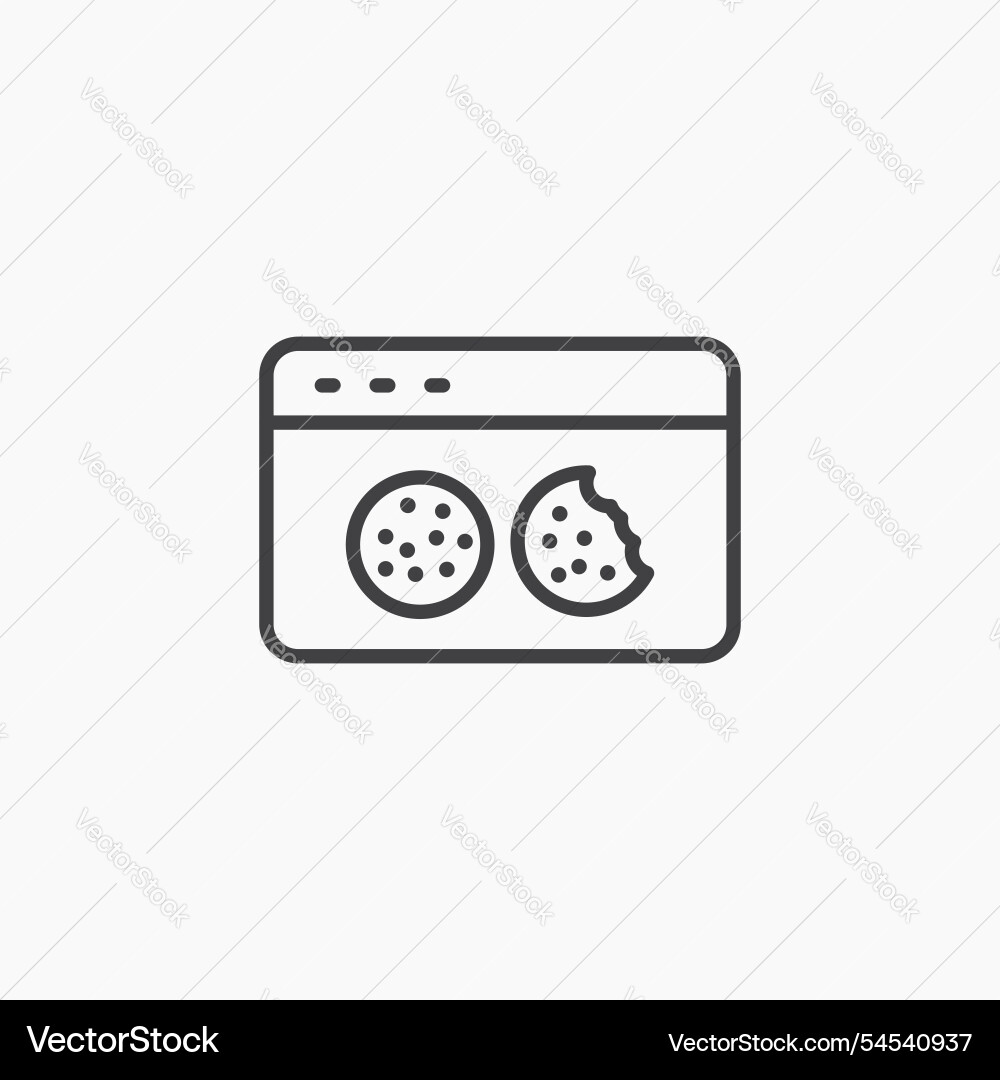 Web cookies icon Web cookies icon vector image