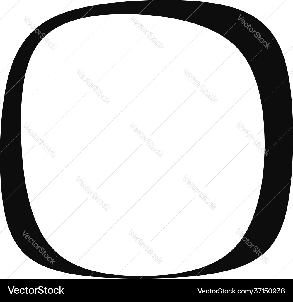Abstract amorphous rounded square shape element Abstract amorphous rounded square shape element Vector Image