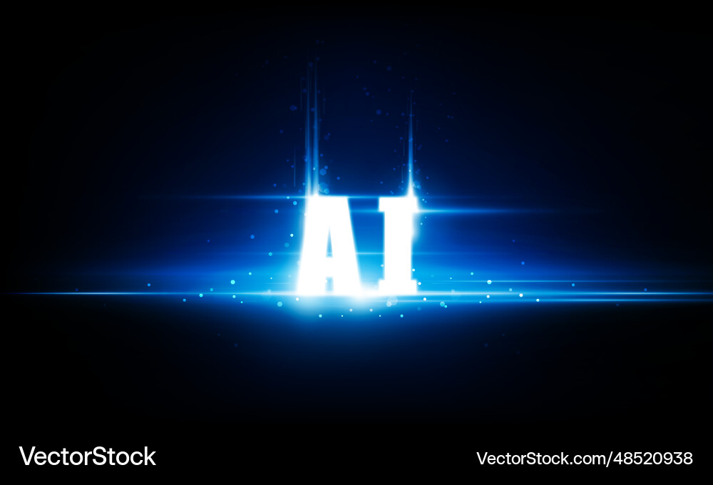 Abstract artificial intelligence key door open Abstract artificial intelligence key door open vector image