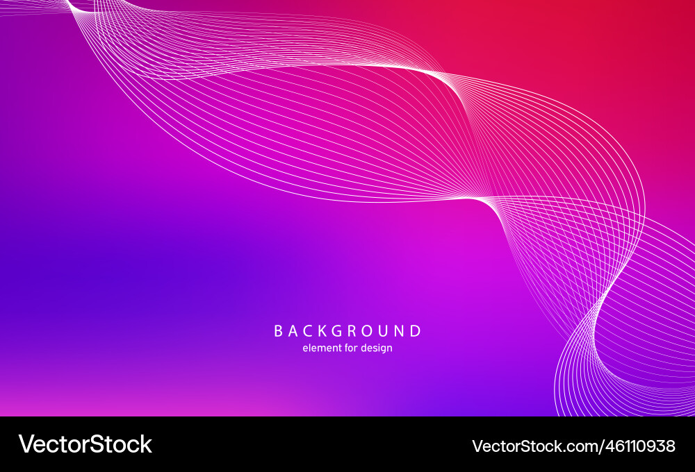 Abstract gradient background wave element Abstract gradient background wave element vector image