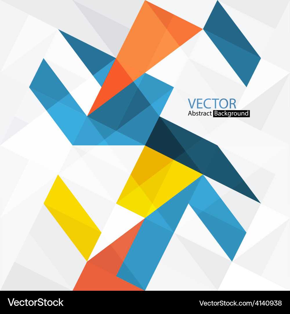 Abstract triangles with copyspace Vector Image