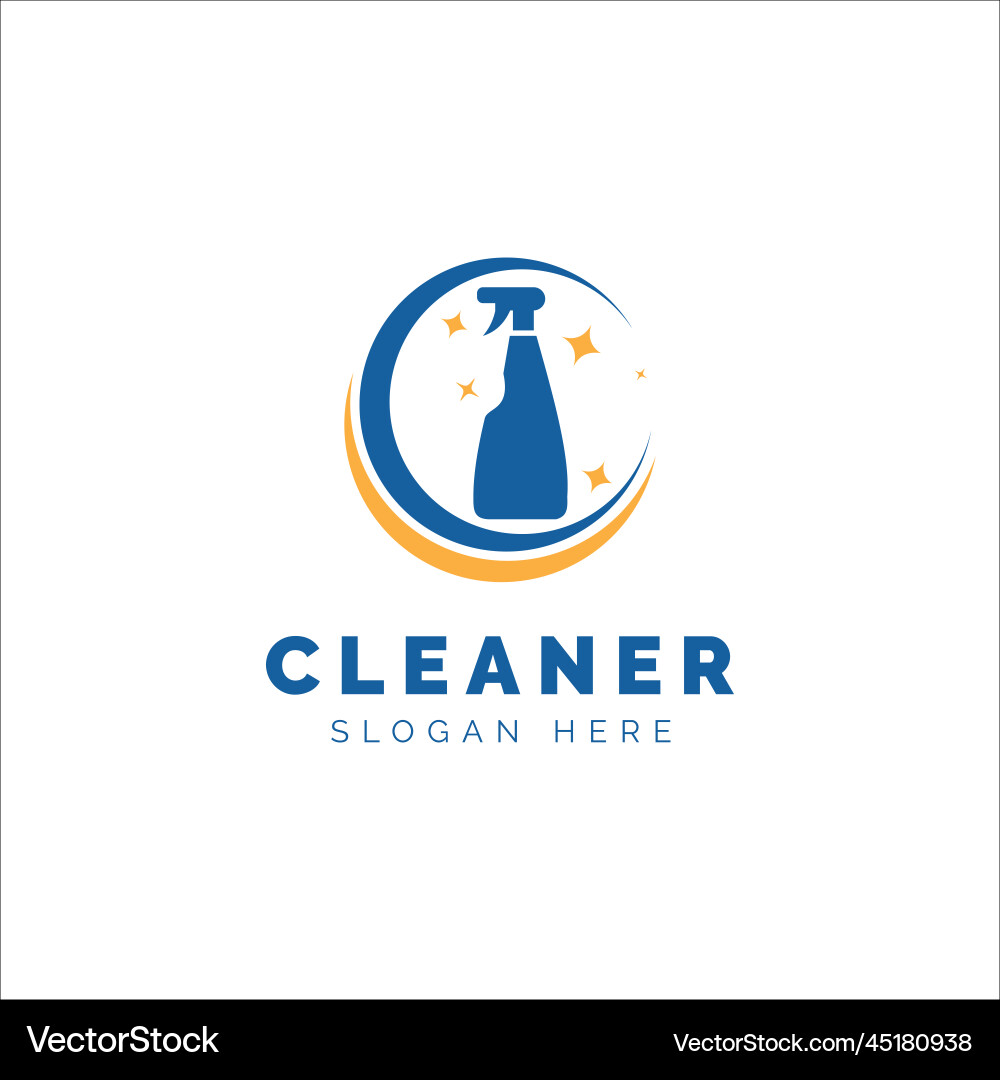 Clean logo template design icon Royalty Free Vector Image