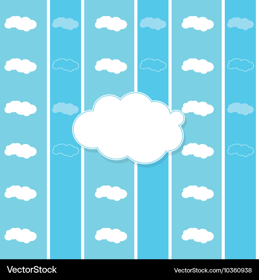 Cloud shape pattern icon Vector Image