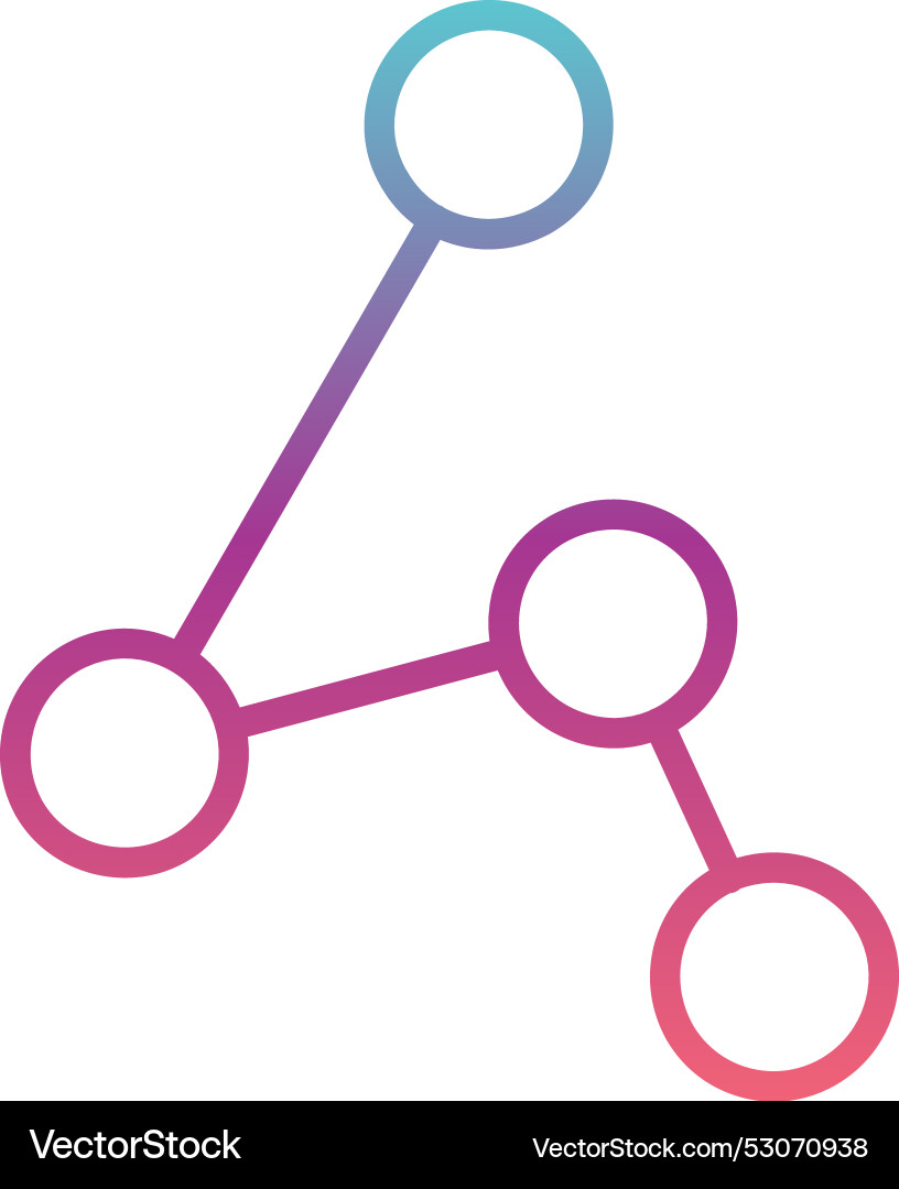 Connection line gradient design Vector Image