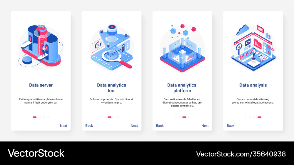 Data Analytics Dashboard vector image