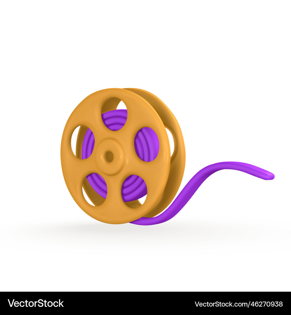 Filmrolle in Kunststoff Cartoon Stil Kino Filmrolle in Kunststoff Cartoon Stil Kino vektorbild