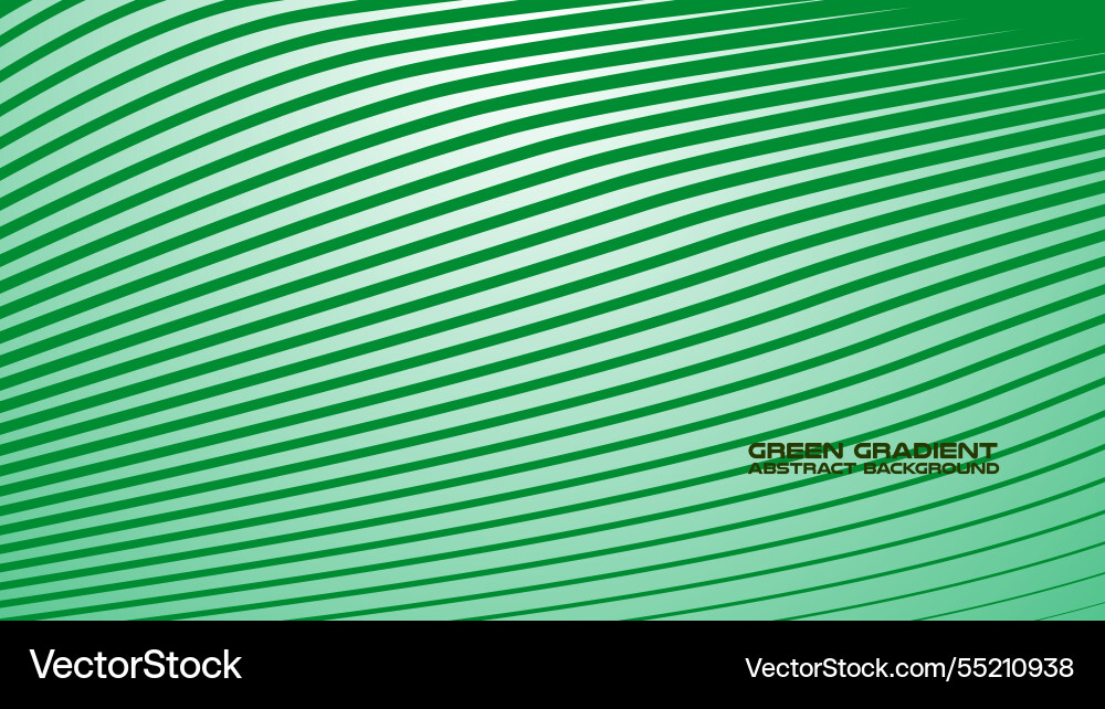 Green gradient with curved line abstract Vector Image