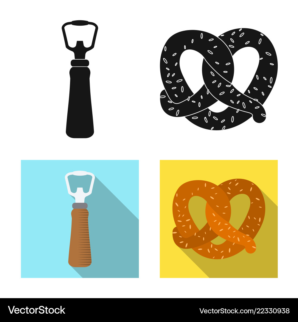 Isolated object of pub and bar logo collection vector image