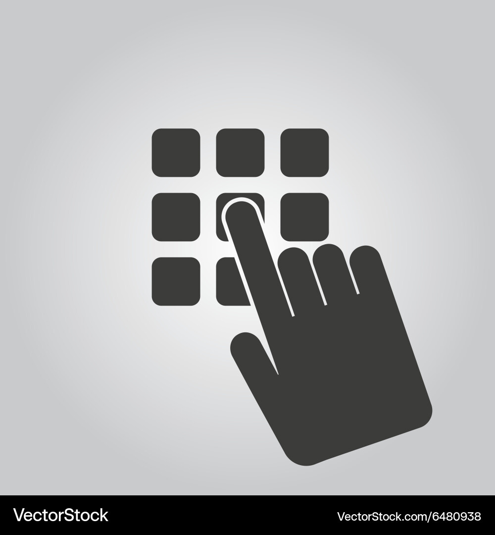 Pin code icon password and unlock access Vector Image