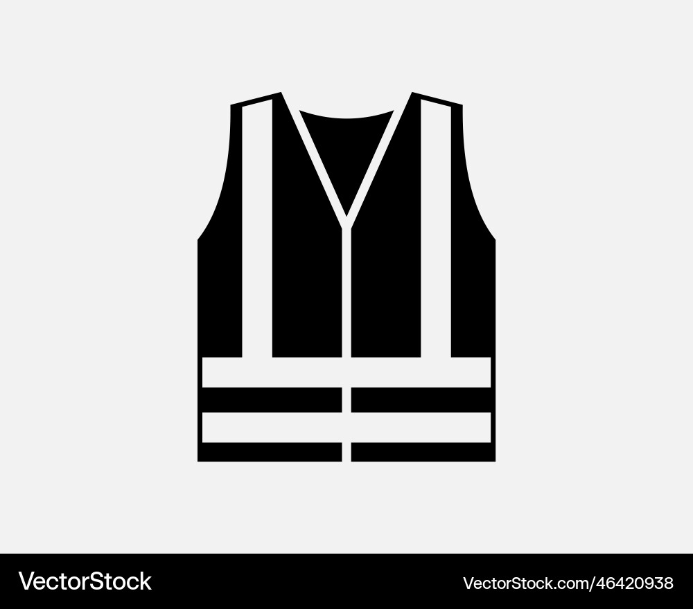 Safety vest icon vector image