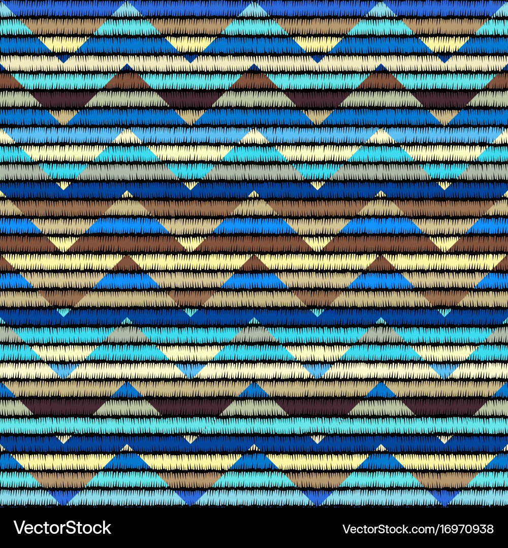 Seamless background in the bohemian style Vector Image
