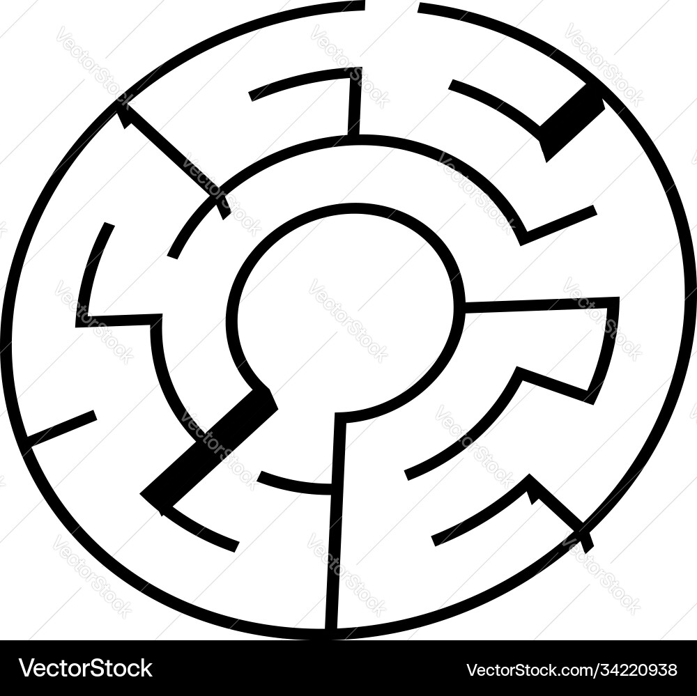 Solvable 3d maze labyrinth puzzle game Solvable 3d maze labyrinth puzzle game vector image