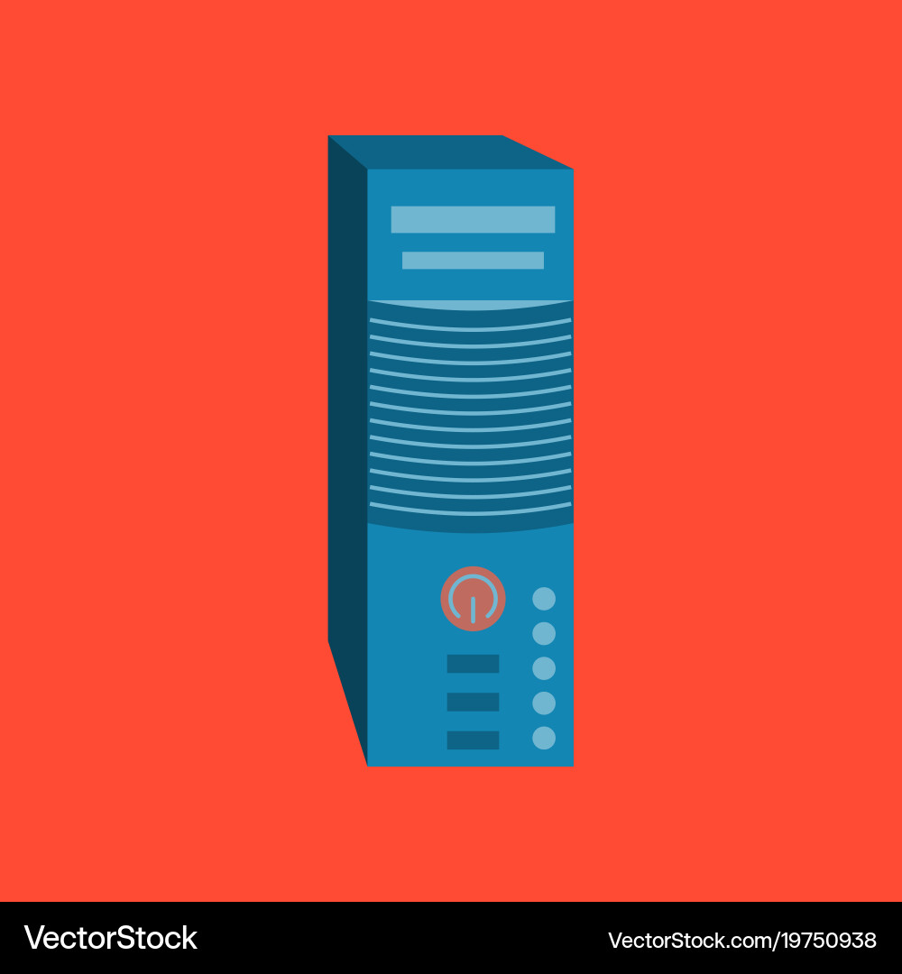 Technology gadget in flat design computer vector image