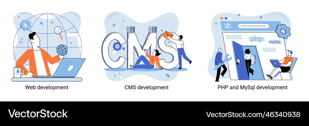 Website architecture concepts web development Website architecture concepts web development vector image
