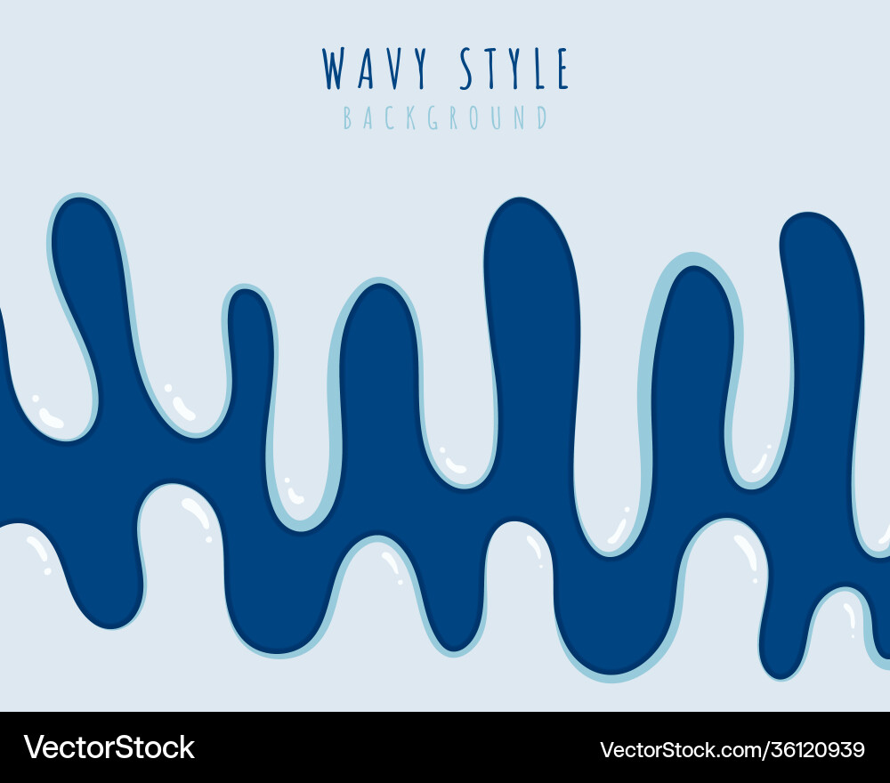 Abstract blue wavy pattern design minimal Abstract blue wavy pattern design minimal Vector Image