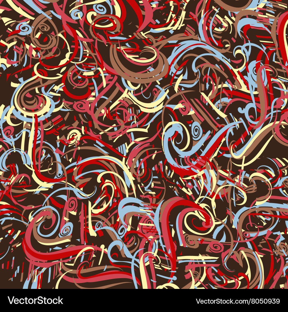 Background pattern with circles strokes vector image