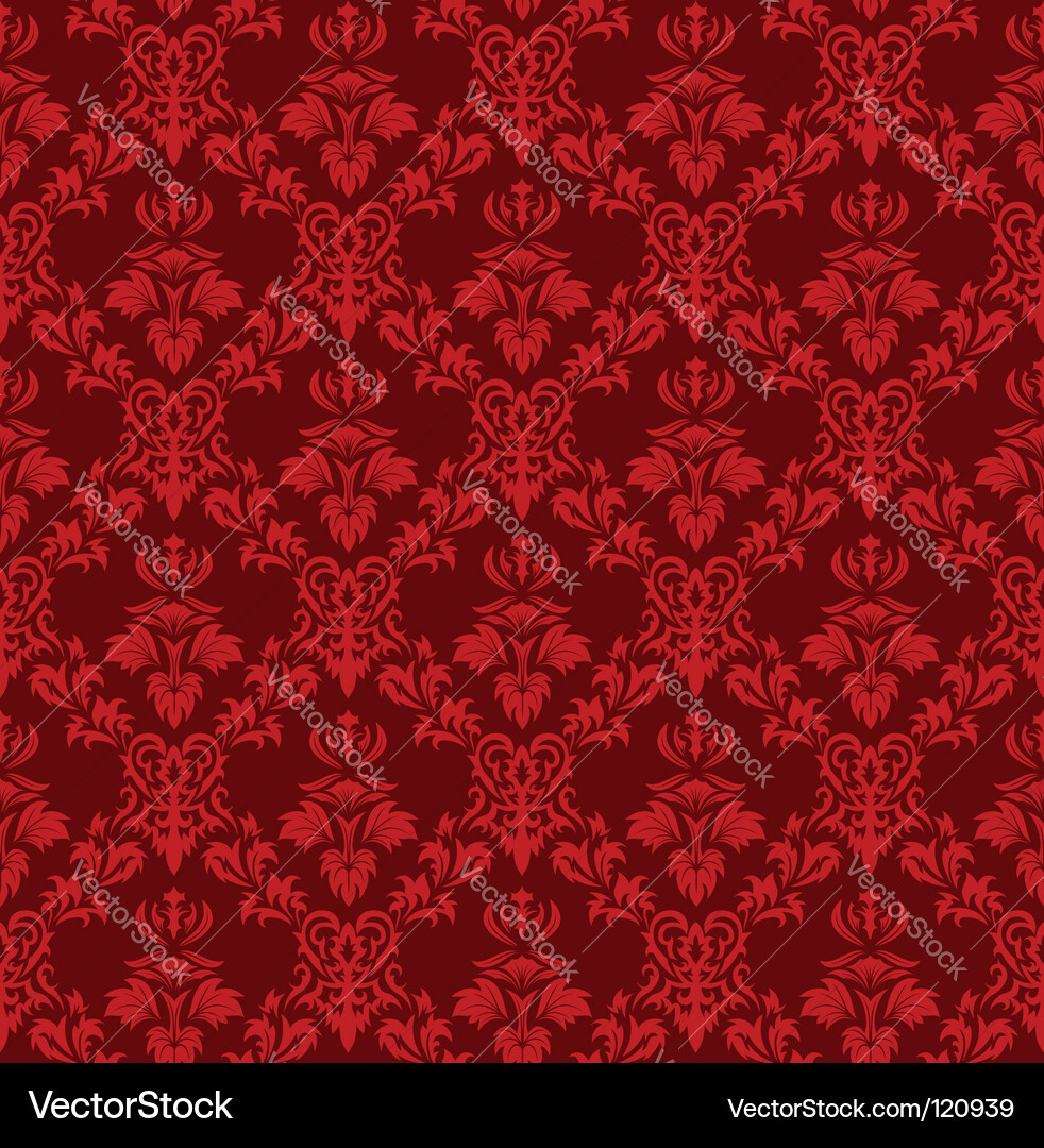 Damask pattern vector image