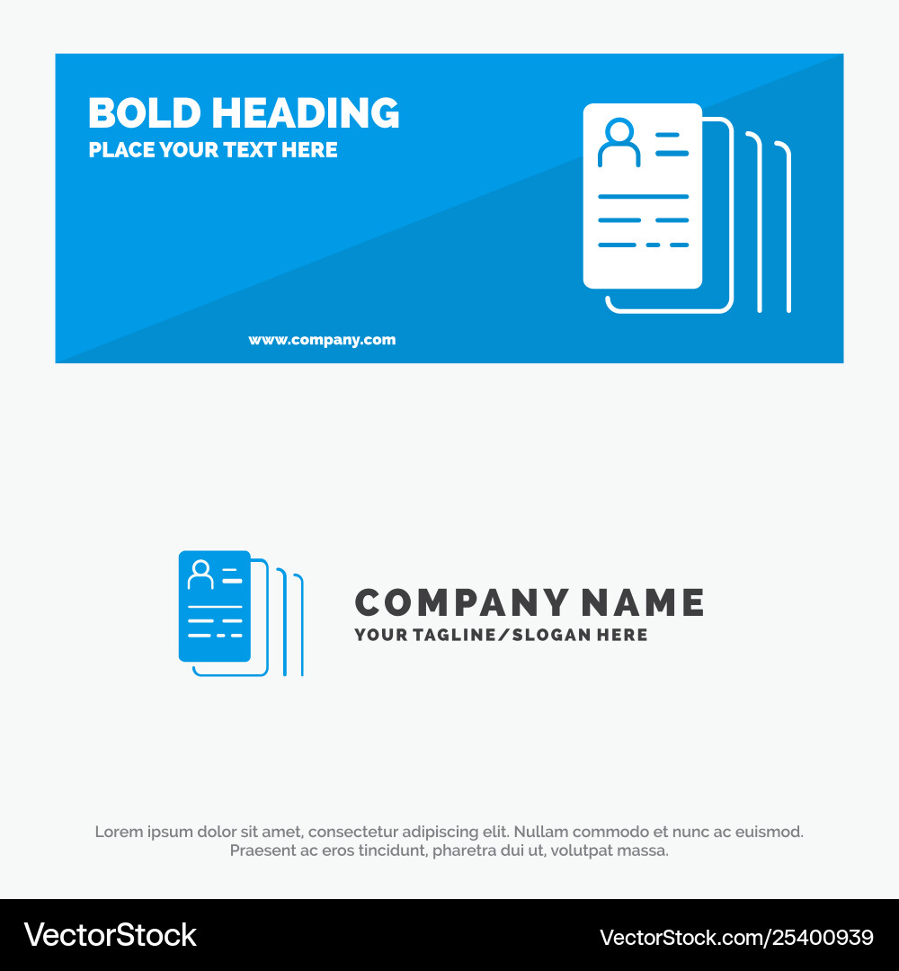 Document find job search solid icon website Vector Image