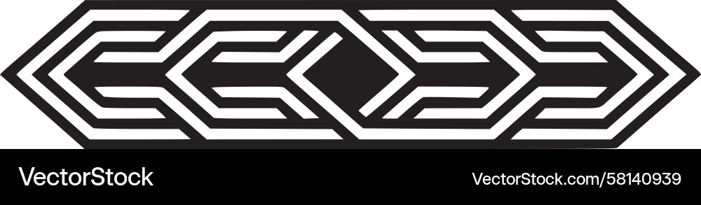 Dynamic Geometric Arrow Pattern Vector Image