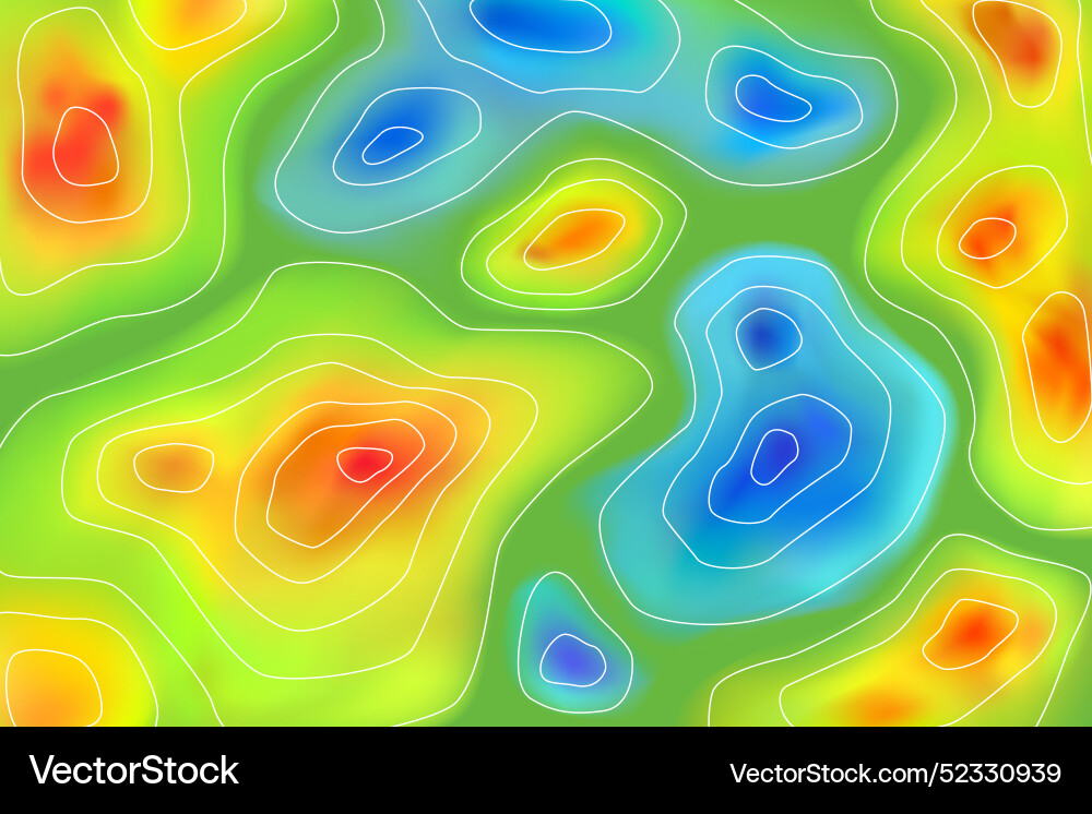 Gradient heat map background vector image