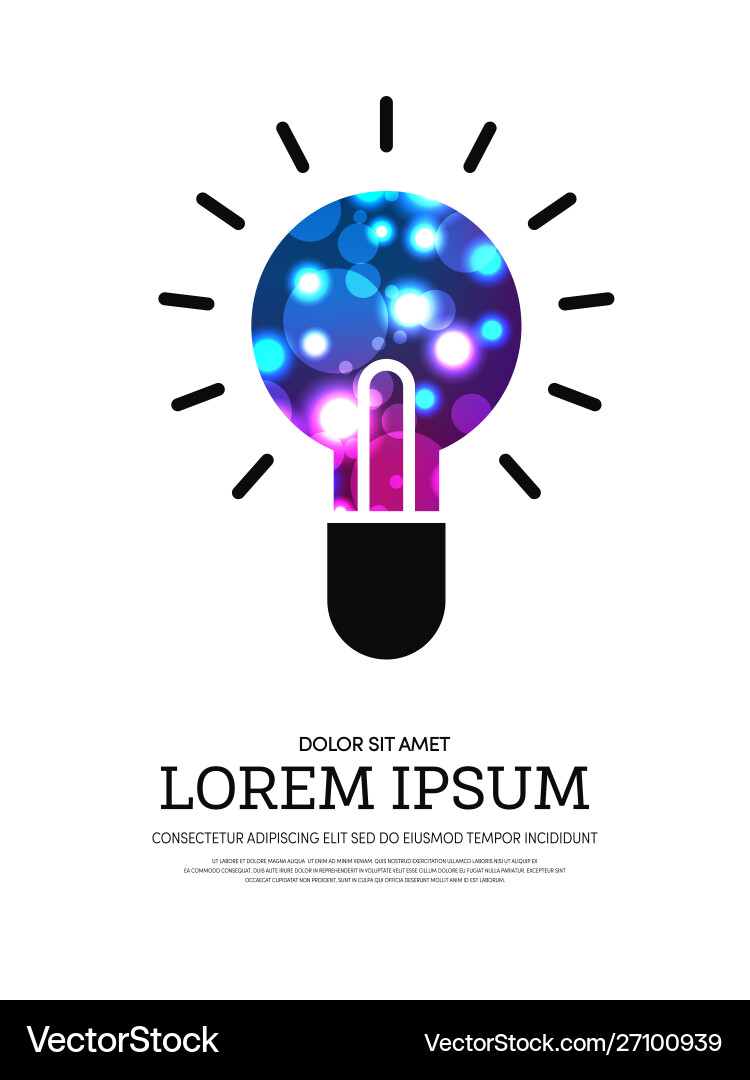 Light bokeh abstract background vector image