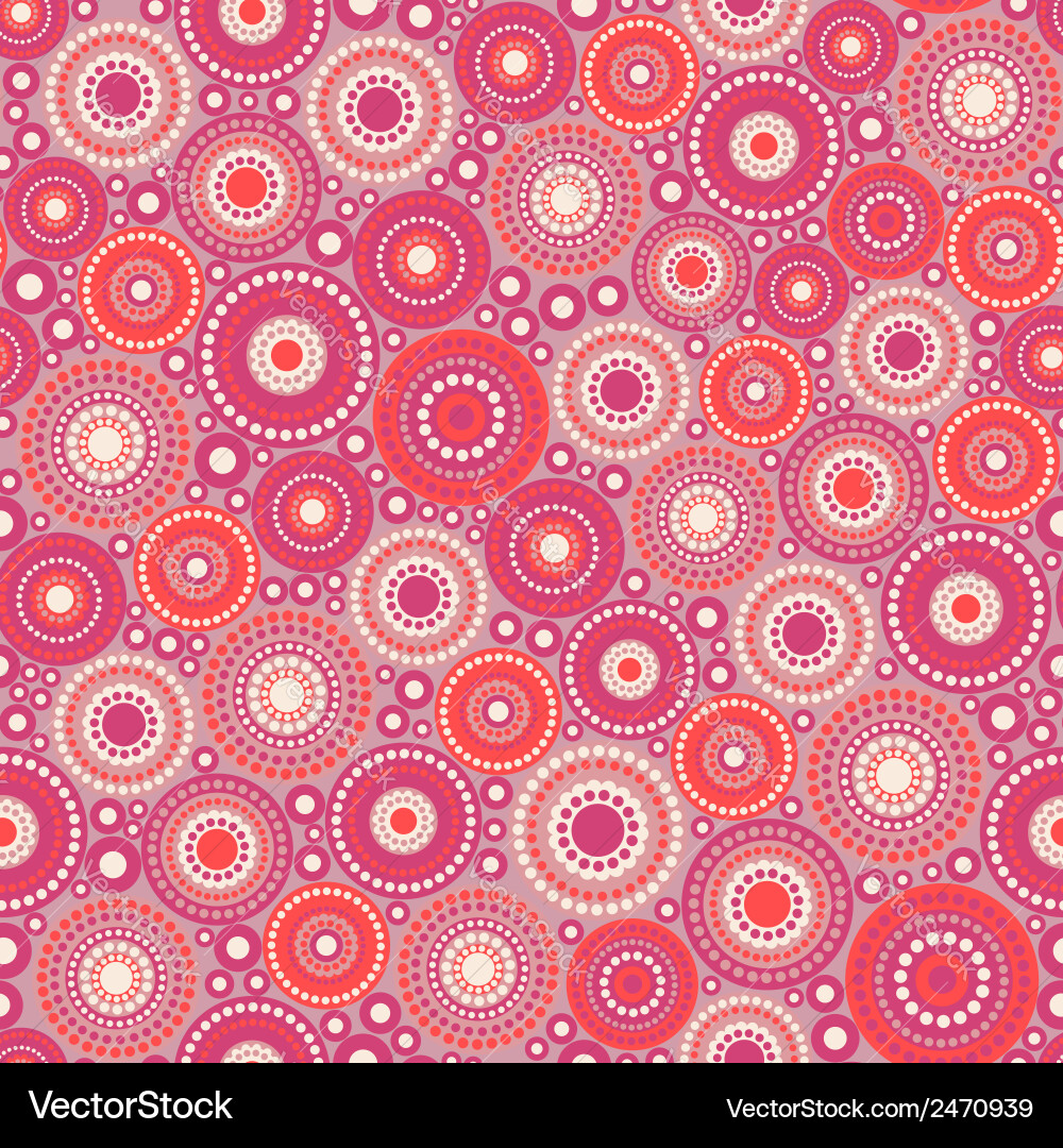 Red Circle Pattern vector image