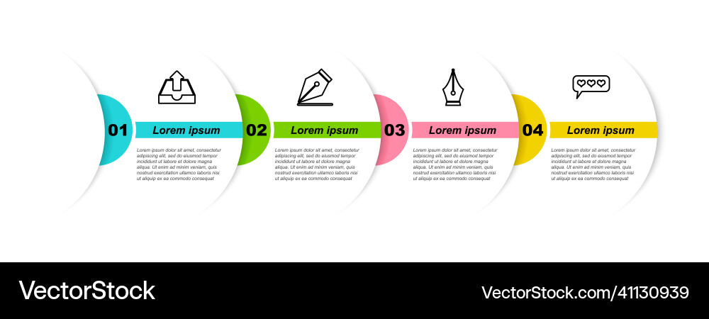 Set line upload inbox fountain pen nib and like Set line upload inbox fountain pen nib and like vector image